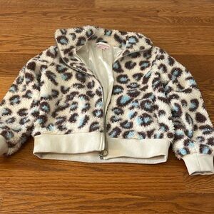 Design History Girl’s Cheetah Print Coat Size Medium